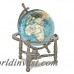 Alexander Kalifano Gemstone Globe Opalite Ocean with Nautical 3-Leg Stand KAQ1168